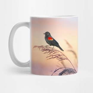 Red Winged Blackbird Sunset Mug